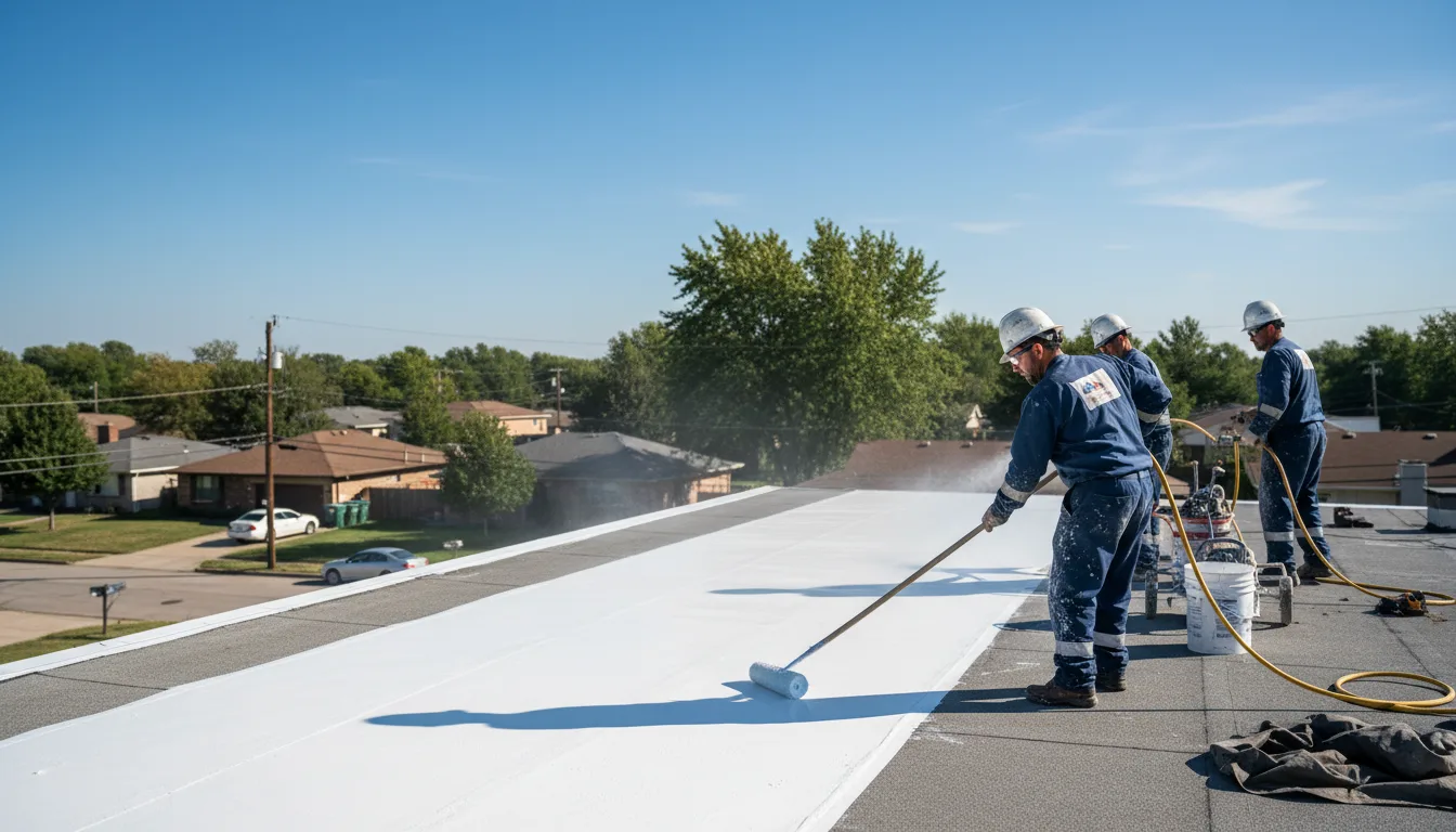 Commercial roof coating in Riverdale, CA near me